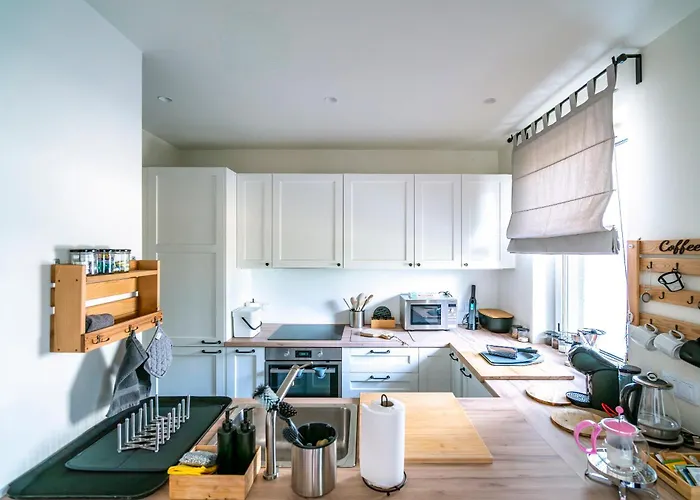 Apartman Elegant With Private Garden, Ac And Garage, Near Airport