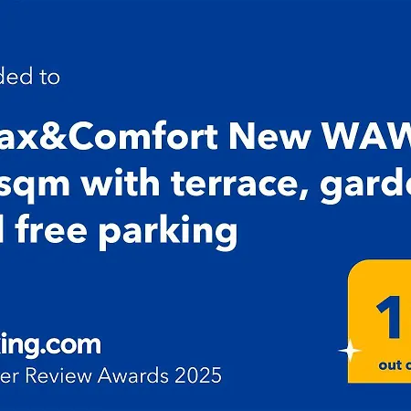Lägenhet Relax&comfort New Waw 50 Sqm With Terrace, Garden, Free Parking And Ac